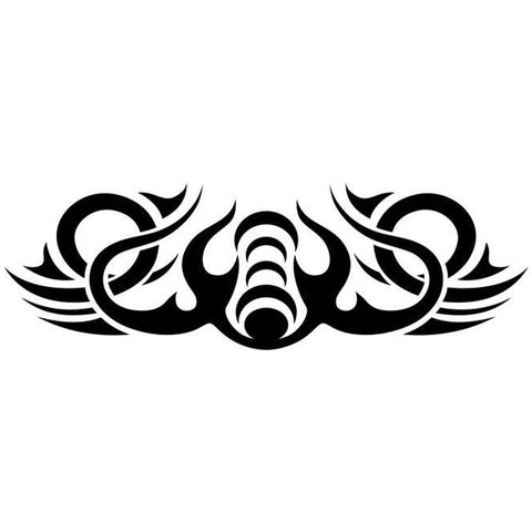 Wave Tribal Tattoo Stencil