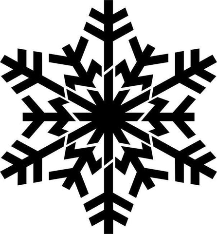 Branched Snowflake Craft Stencil