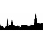 Hamburg City Skyline Wall Stencils