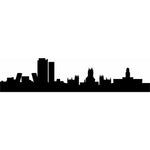 Madrid City Skyline Wall Stencils