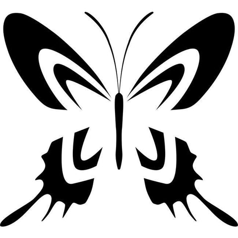 Two-Tone Swallowtail Butterfly Stencil