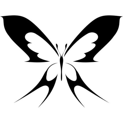 Two-tailed Butterfly Stencil