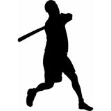 Baseball Player Wall Stencil