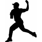 Baseball Player Wall Stencil