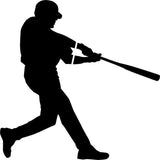 Baseball Player Wall Stencil