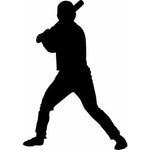 Baseball Player Wall Stencil