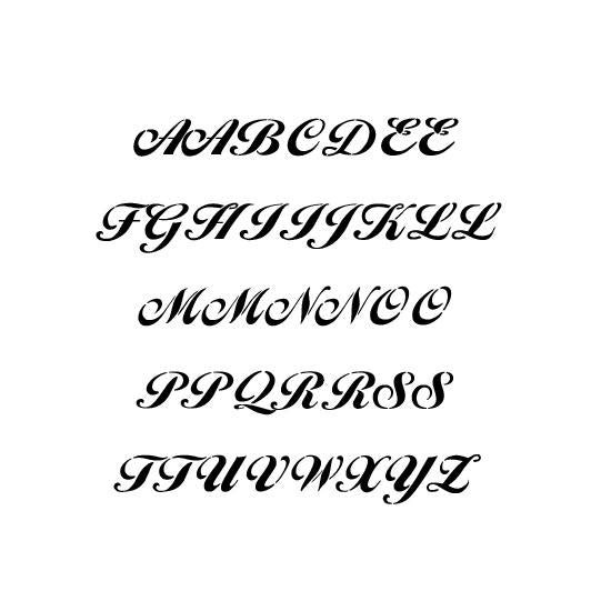 Monogram Uppercase Alphabet Stencils