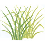 Rainforest Jungle Grass Wall Stencil