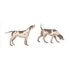 Pair of Hounds Wall Stencil by DeeSigns