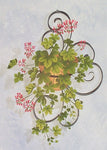 Geranium Vine Wall Stencil by DeeSigns