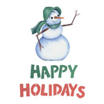 Happy Holidays Snowman Wall Stencil by DeeSigns