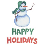 Happy Holidays Snowman Wall Stencil by DeeSigns