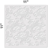 Scroll Damask Stencil (10 mil plastic)