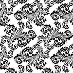 Scroll Damask Stencil