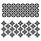 Circle Flower Motif Stencil