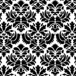 Damask Allover Pattern Stencil