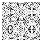 Tribal Stitches All Over Pattern Stencil (10 mil plastic)