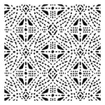 Tribal Stitches Allover Pattern Stencil