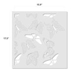 Butterfly Dreams Allover Wall Stencil - Dimensions