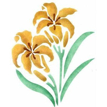 Daylilies Stencil