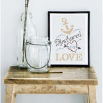 Anchored in Love Craft Stencil