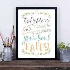 What Makes your Soul Happy Craft Stencil