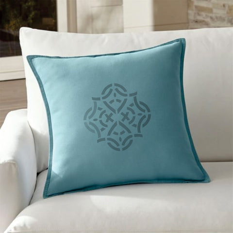 Iron Medallion Pillow Stencils