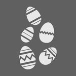 Easter Eggs Craft Stencil