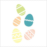 Easter Eggs Wall Stencil