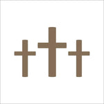 Easter Crosses Wall Stencil