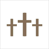 Easter Crosses Wall Stencil