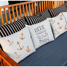 Here Comes the Sun Pillow Stencils