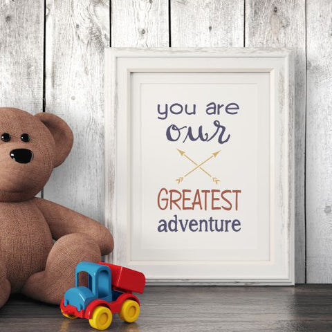 Greatest Adventure Wall Stencil