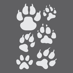 Paw Prints Stencil