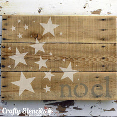 Parade of Stars Craft Stencil