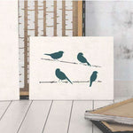 Birds on a Wire Stencil