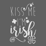 Kiss Me I'm Irish Wall Stencil