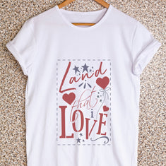 Land That I Love Stencil T-shirt