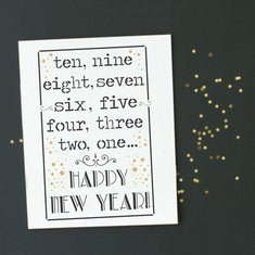 New Years Countdown Craft Stencil