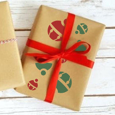 Christmas Presents Gift Wrap Stencil Set