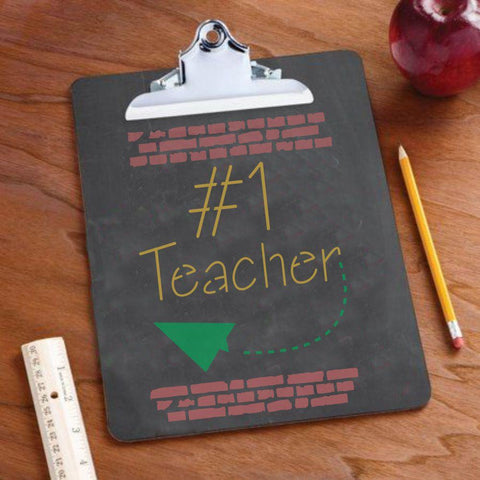 Number One Teacher Craft Stencil