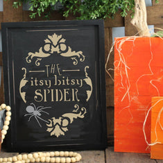 Itsy Bitsy Spider Craft Stencil