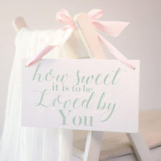 How Sweet It Is Wedding Sign Stencil On Sign