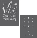 Wild One 2 Piece Craft Stencil