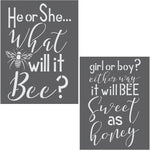 What Will it Bee 2 Piece Craft Stencil Set