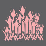 Awareness Hands Craft Stencil