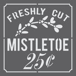 Freshly Cut Mistletoe Craft Stencil