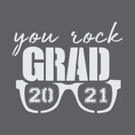 You Rock Grad Craft Stencil