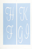 Script Letter Stencil Set