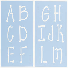 Whimsical Letter Stencil Set